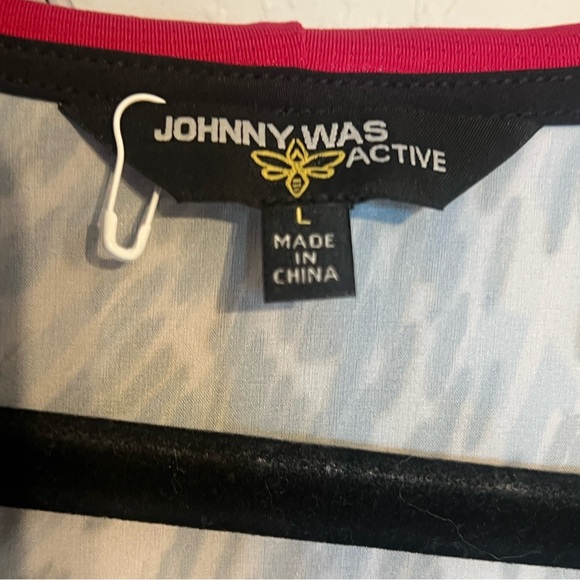 JOHNNY WAS Black Bee Active Full-Zip Hoodie windbreaker Jacket size Large - Picture 7 of 8